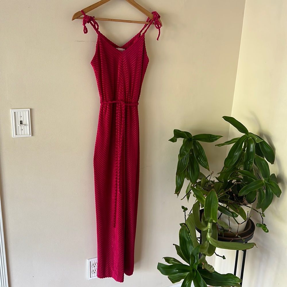 Vintage maxi dress size 7 Barbie Pink